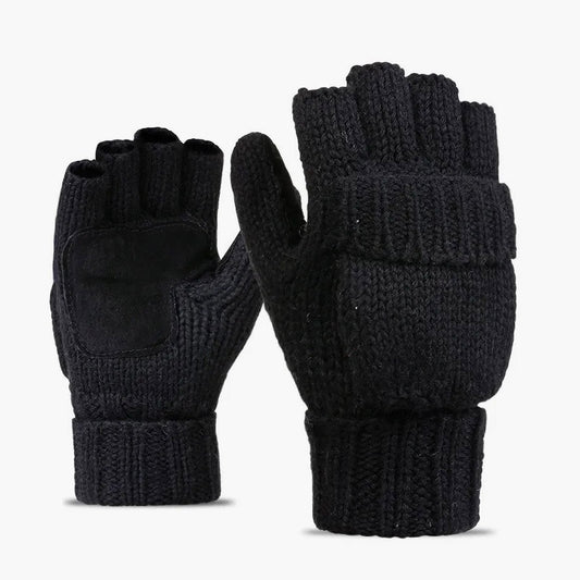 Woolen knitting gloves