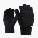 Woolen knitting gloves