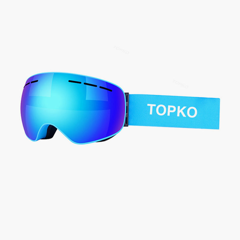 TOPKO Wide Field Of View Frameless Anti-Fog Ski Goggles