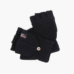 USB heat-resistant half-finger flip-up cold-weather gloves