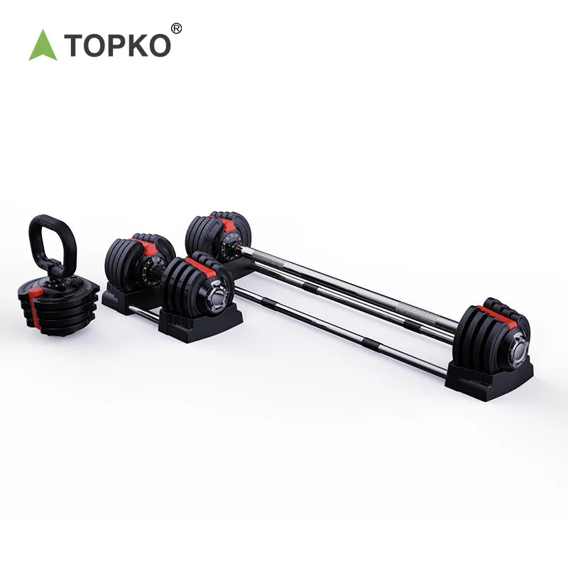 Three-In-One Adjustable Dumbbell