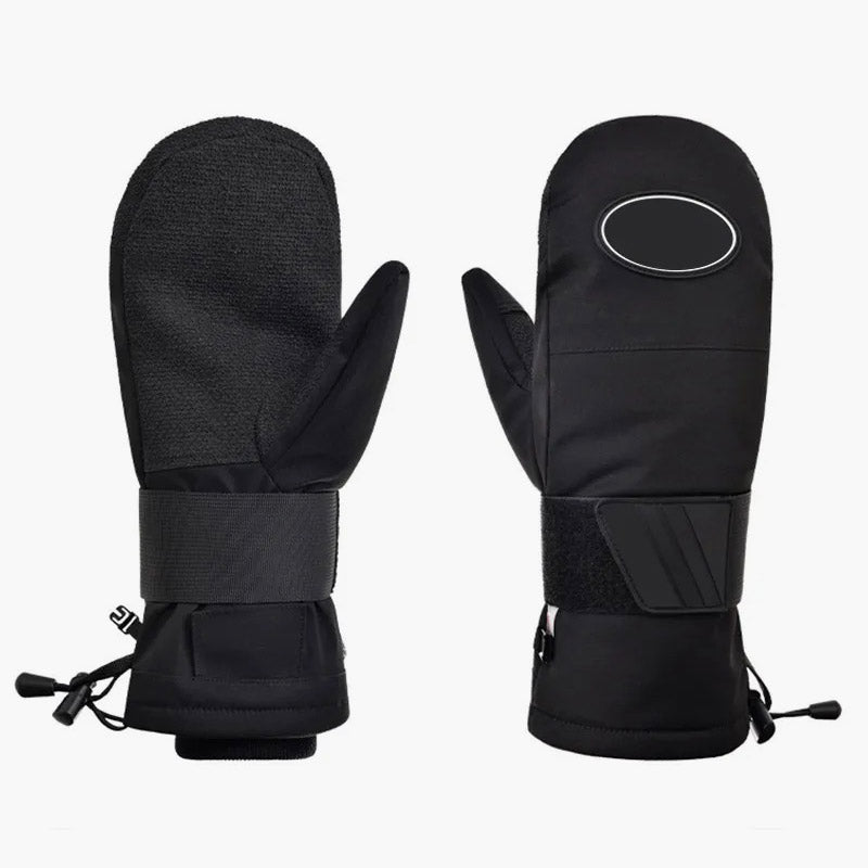 Wrist guard ski gloves