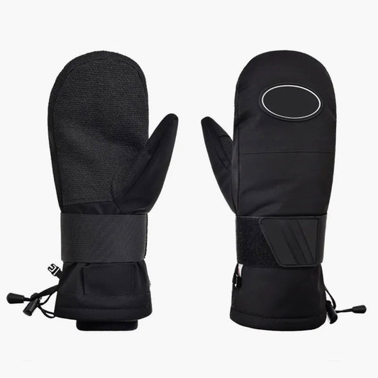 Wrist guard ski gloves