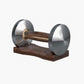 TOPKO Walnut Steel Dumbbells