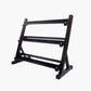 TOPKO 3 Tier Metal Steel Home Workout Gym Dumbbell shelves Weight Rack Storage Stand