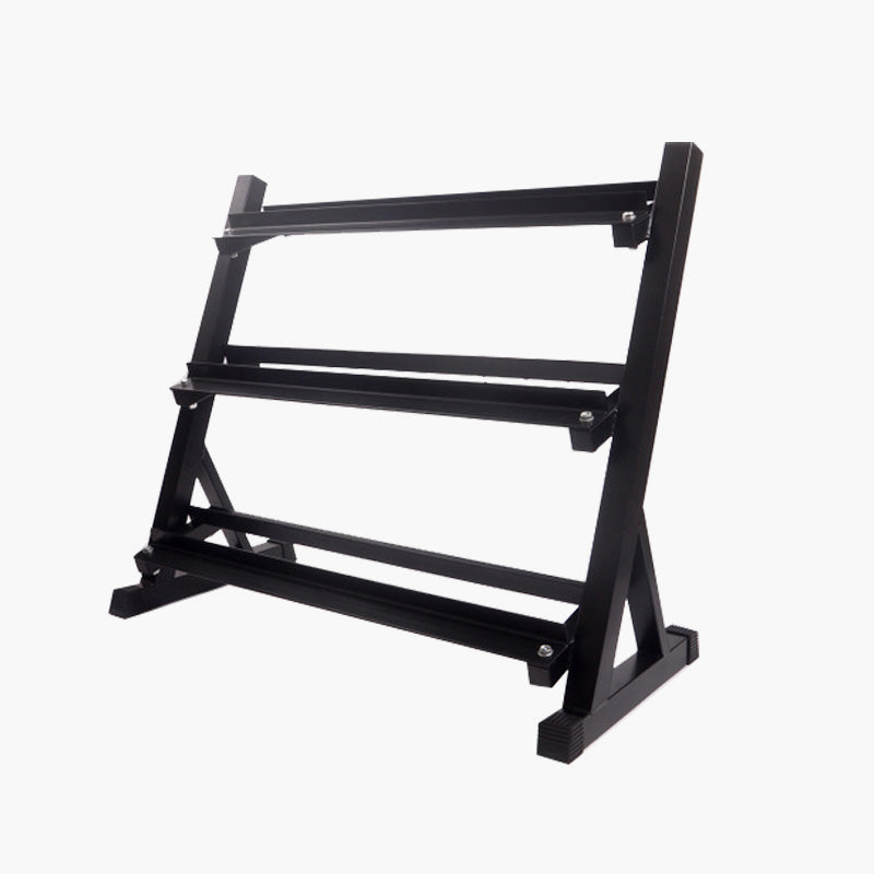 TOPKO 3 Tier Metal Steel Home Workout Gym Dumbbell shelves Weight Rack Storage Stand