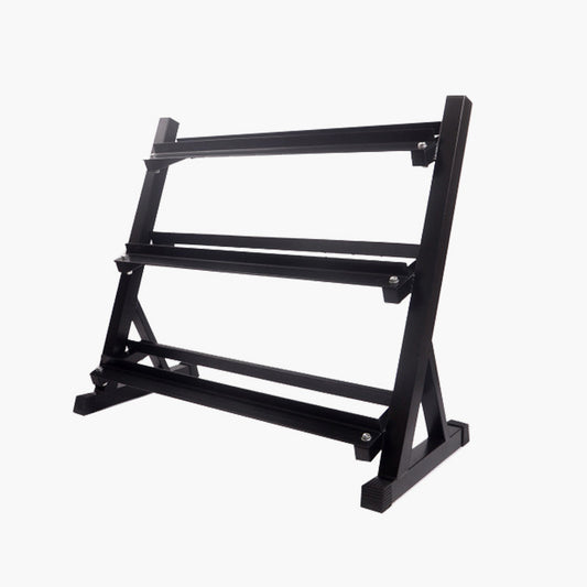 TOPKO 3 Tier Metal Steel Home Workout Gym Dumbbell shelves Weight Rack Storage Stand