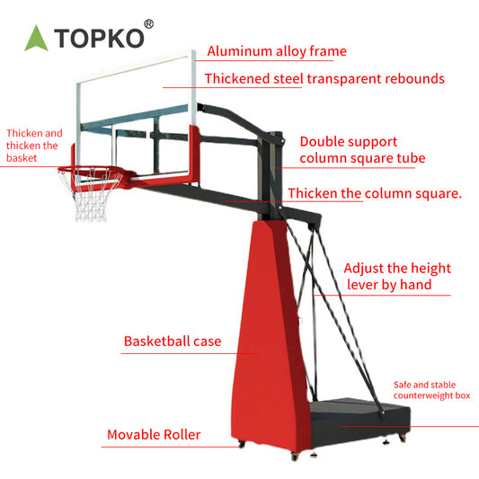 Mobile basketball stand