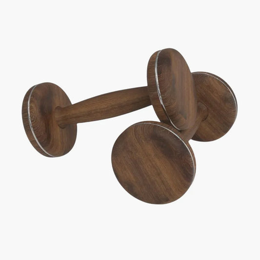 TOPKO Oak Wooden Dumbbells