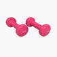 TOPKO Dumbbells Free Weights Dumbbells Weight Set Rubber Coated pink Dumbbell
