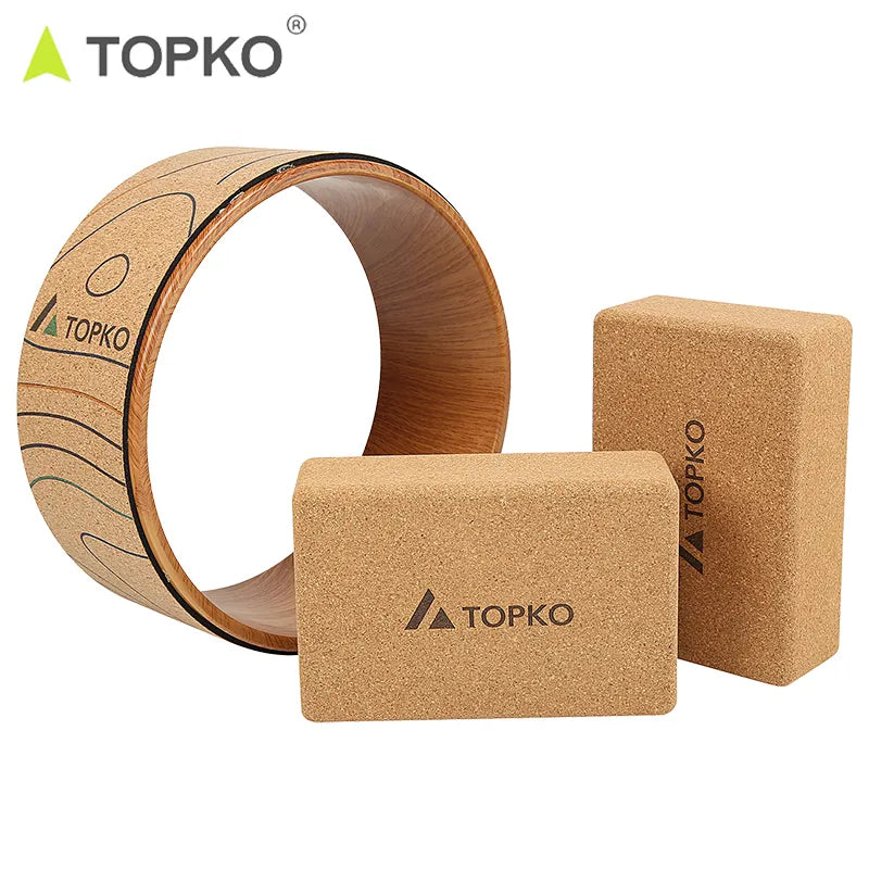 Cork Rubber Yoga Wheel