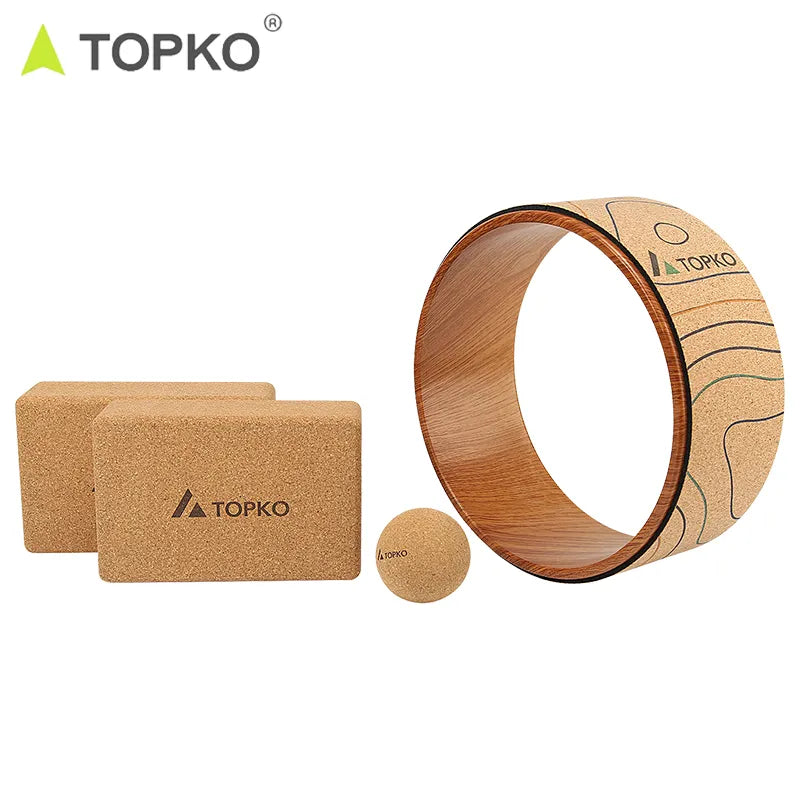 Cork Rubber Yoga Wheel