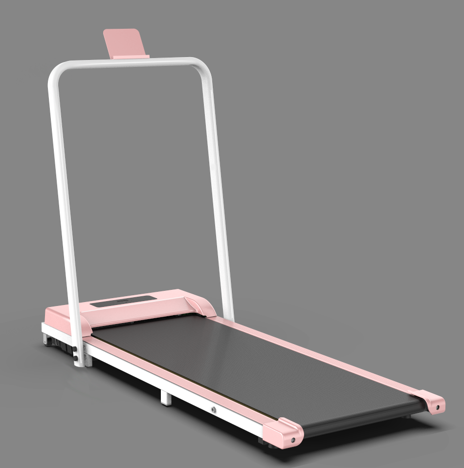 Flat Electric Treadmill with Wireless Remote Control and HD LED Display