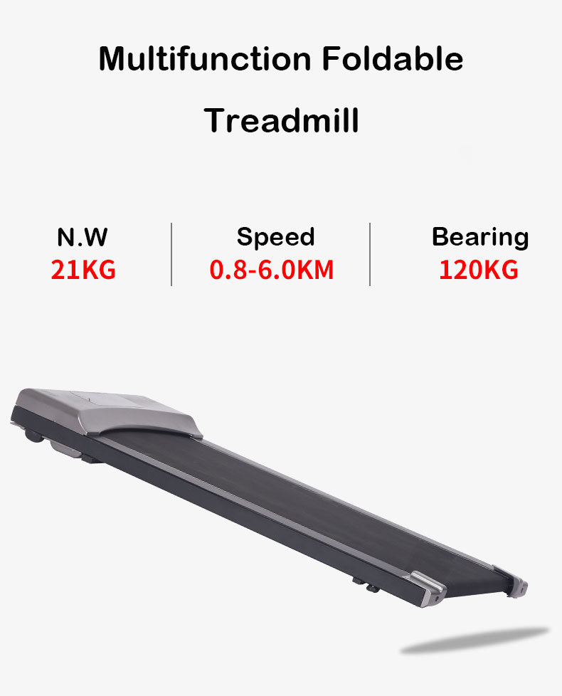 Compact Folding Treadmill with Wireless Remote Control and HD LED Screen