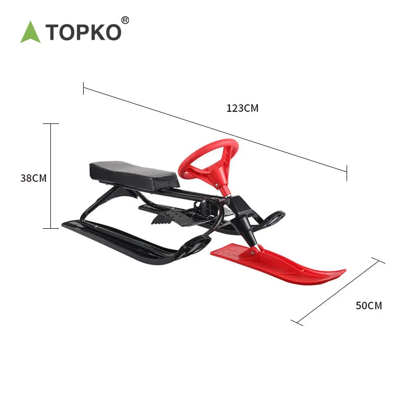 Skiing bicycle