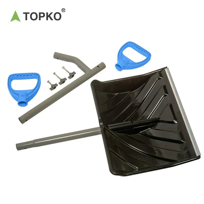 Reversible detachable snow shovel