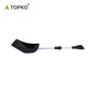 Extensible plastic snow shovel