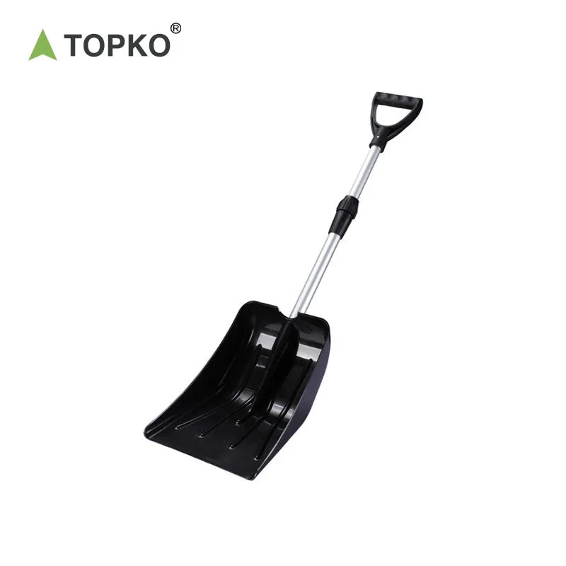Extensible plastic snow shovel