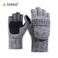 Woolen knitting gloves