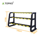 Long barbell rack