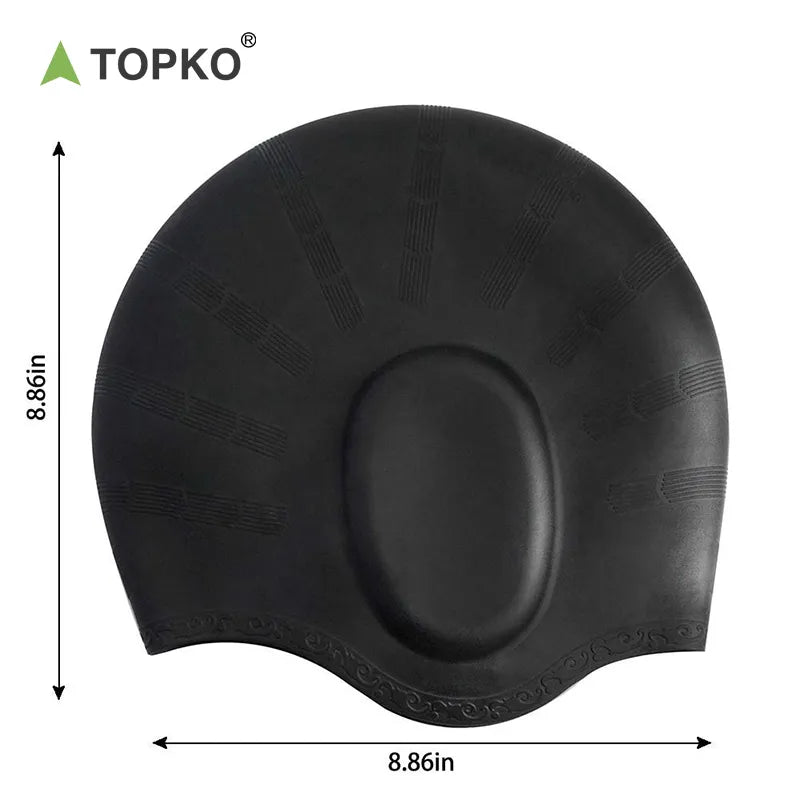 Silicone swimming ear protection cap