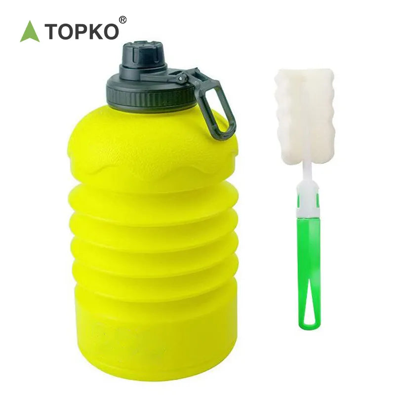 Compact folding water bottle