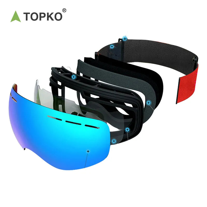 Double-layer anti-fogging Ski goggles