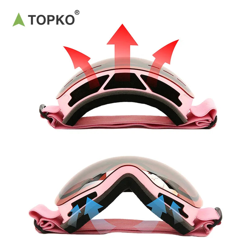 Double-layer anti-fogging Ski goggles