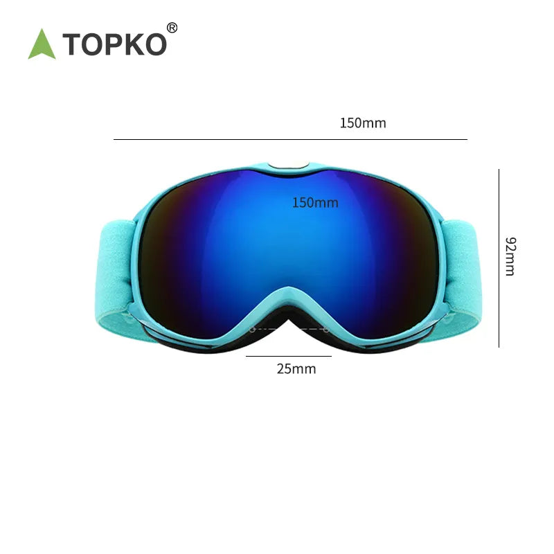 Double-layer anti-fogging Ski goggles