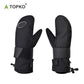 Wrist guard ski gloves
