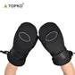 Wrist guard ski gloves