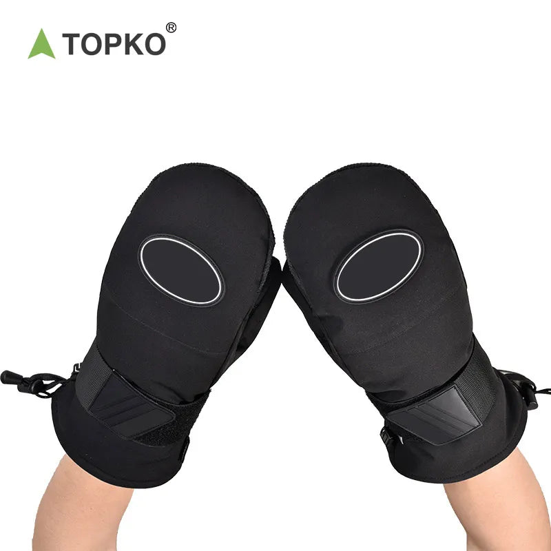 Wrist guard ski gloves