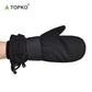 Wrist guard ski gloves