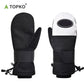 Wrist guard ski gloves