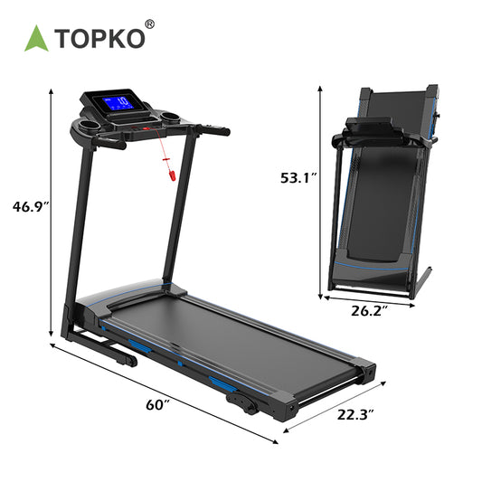 Electric Treadmill with LCD Display and Cylinder Fold Design