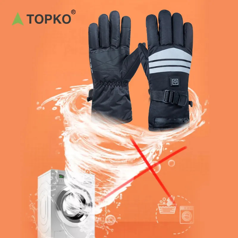 Outdoor ski electric heating gloves