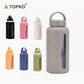 High borosilicate glass cup silicone sleeve 