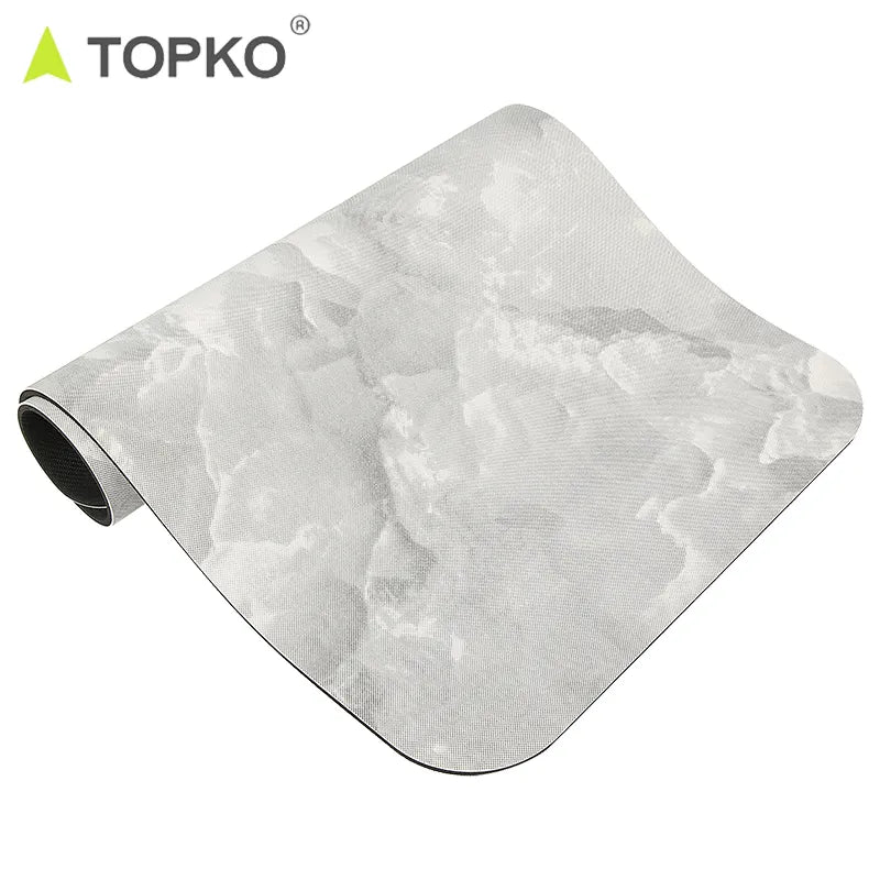 UV-Printed Marble Pattern PU Rubber Mat
