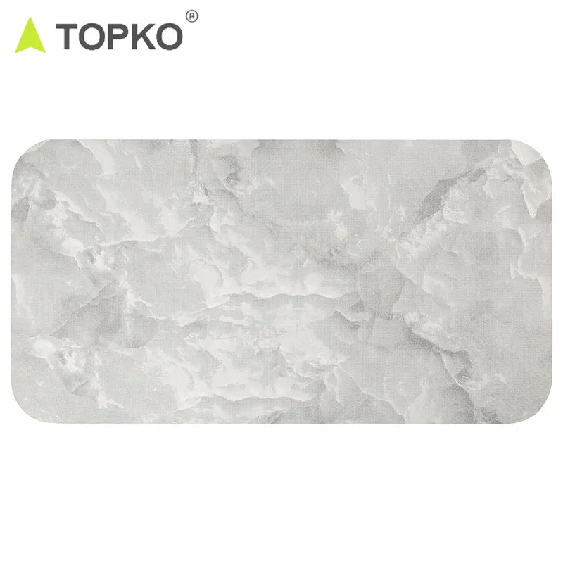 UV-Printed Marble Pattern PU Rubber Mat
