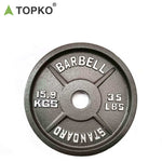 Standard Cast Iron Weight Plates 1-Inch Center-Hole for Dumbbells, Standard Barbell 5, 7.5, 10, 15, 20, 25 lbs
