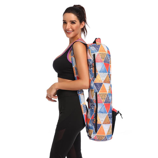  Relaxus Hand Embroidered Bokhara Yoga Mat Bags (27 x 6)  (Blue Combo) : Sports & Outdoors