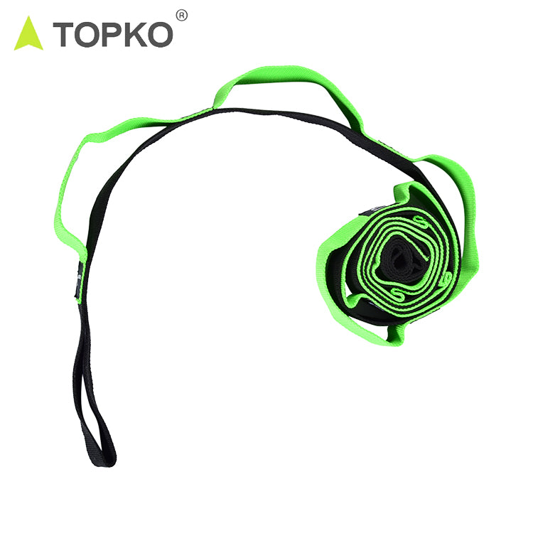 Manufacturer Polyester Cotton Yoga Strap With Loops