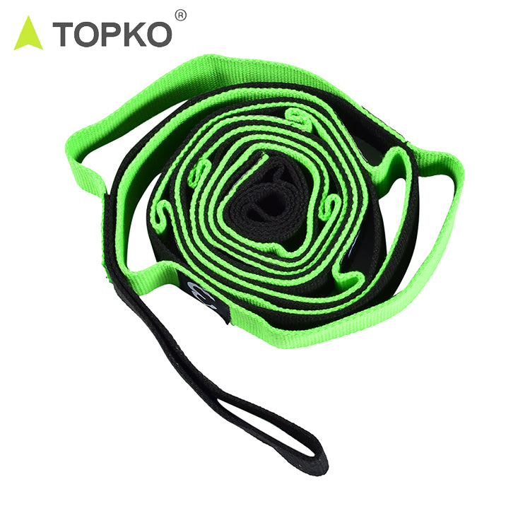 Manufacturer Polyester Cotton Yoga Strap With Loops