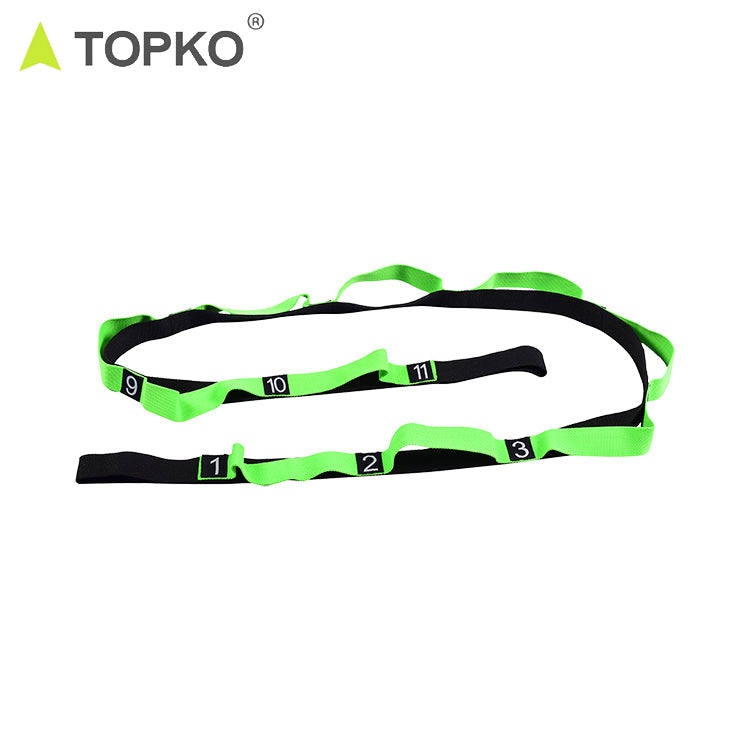 Manufacturer Polyester Cotton Yoga Strap With Loops