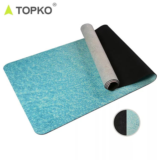 China Custom Print High Quality Eco Friendly mat de yoga Folding Durable  Yoga Pad TPE Yoga Mat factory and manufacturers