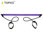 Pilates bar kit with resistance band