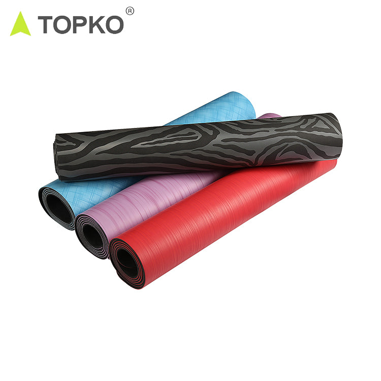 PU Natural Rubber Yoga Mat with Elegant Texture – Topko-store