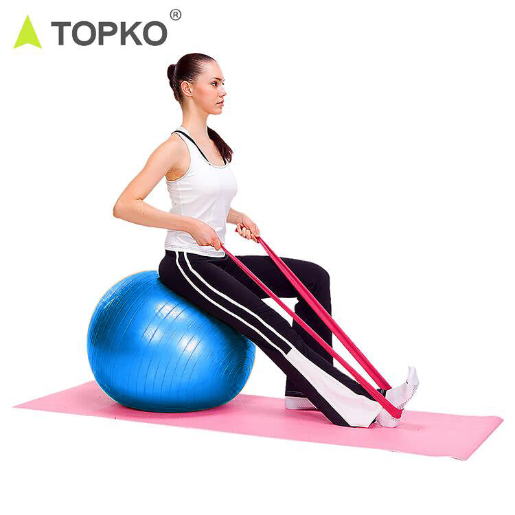 Resistance bands, exercise balls and mats